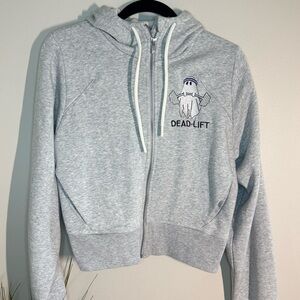 All in Motion Light Gray Hoodie with Dead Lift Embroidery